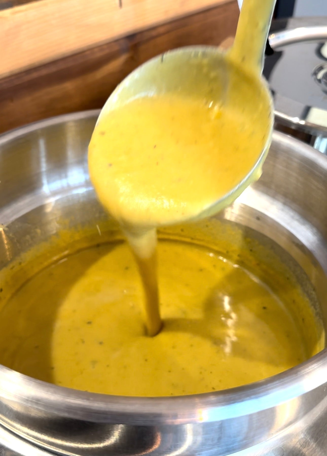 Hot, Organic Lentil Soup